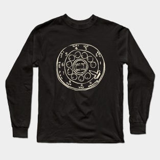 Retro Rotary Telephone Dial by © Buck tee Originals Long Sleeve T-Shirt